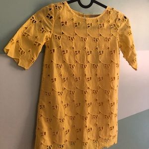 Girls Stella McCartney Yellow Heart Dress Size 6